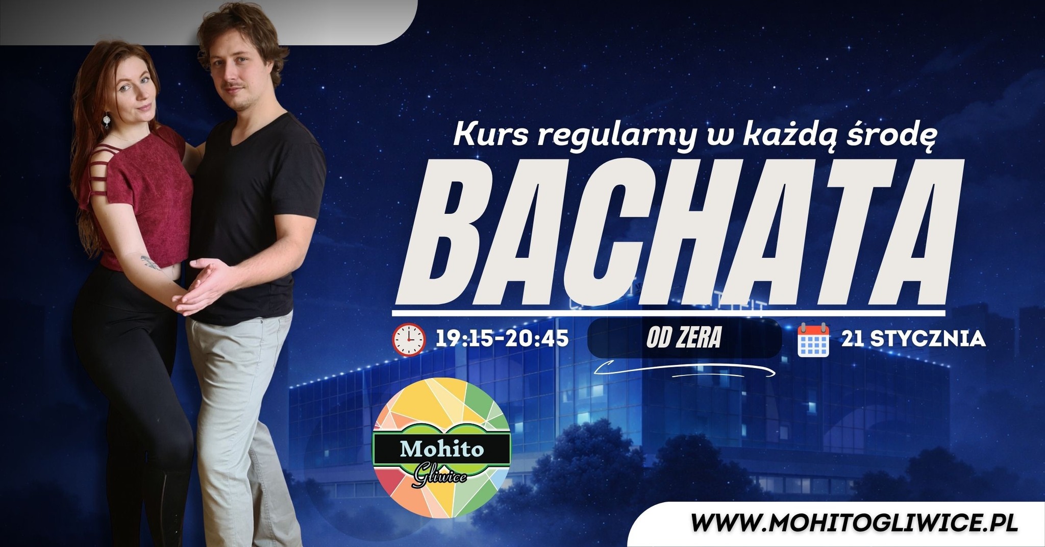 BACHATA OD ZERA Z KORNELIĄ I SZYMONEM W SZKOLE TAŃCA MOHITO