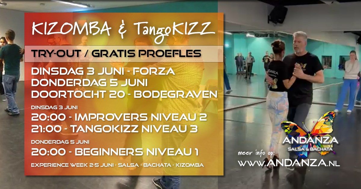 Kizomba - Try-out gratis proefles - Bodegraven