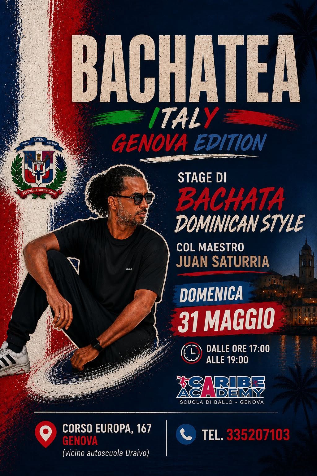 STAGE DI BACHATA DOMINICANA con JUAN SATURRIA