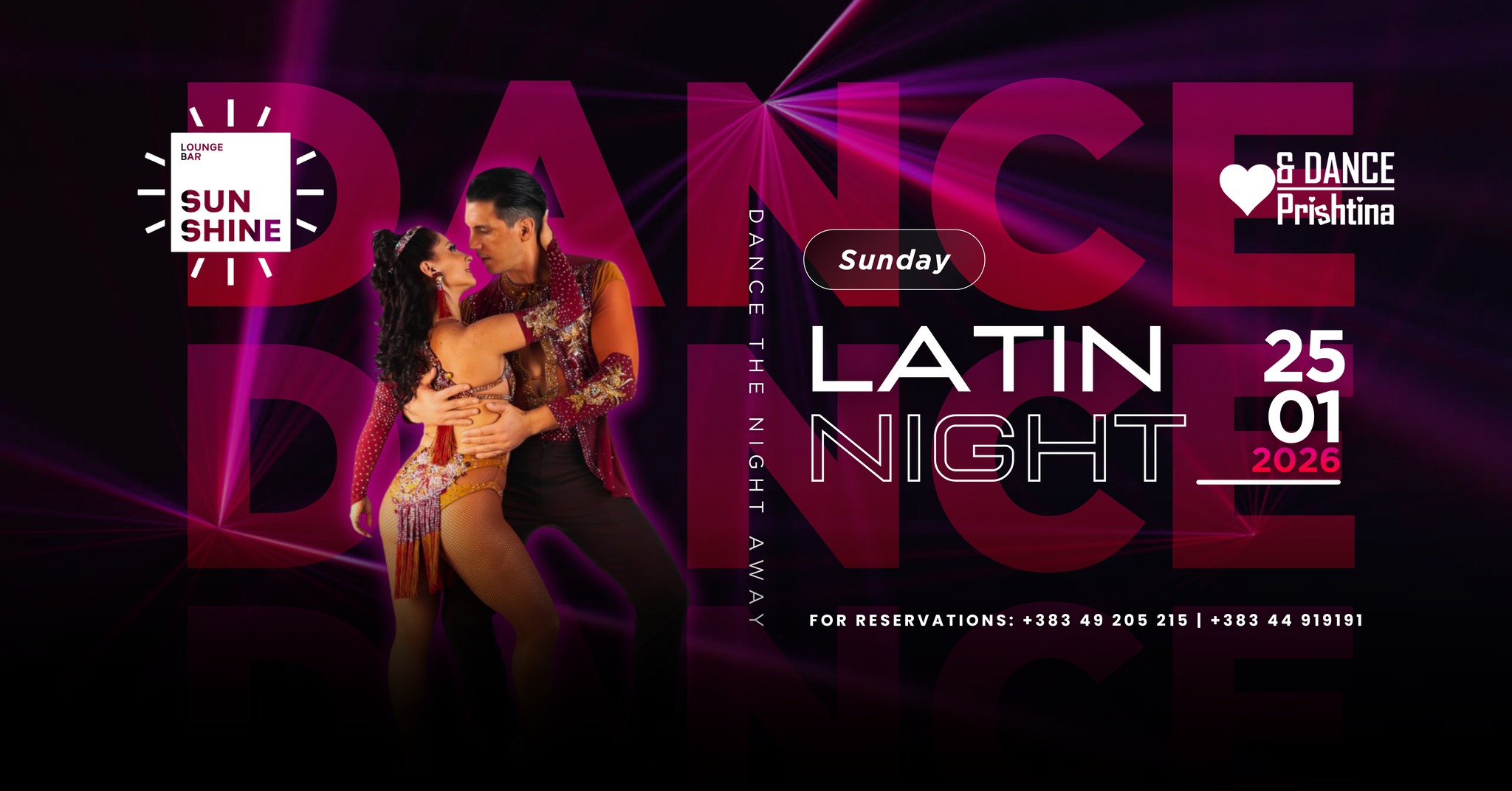 LATIN SUNDAY SUNSHINE LOUNGE & BAR LOVE & DANCE