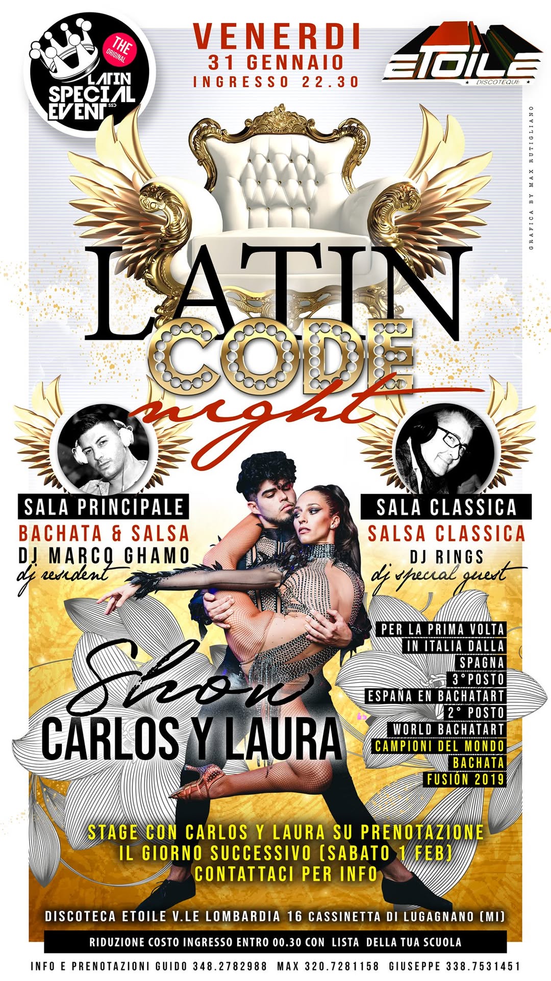Venerdi Latin Code Night by LatinSpecialEvent all'Etoile
