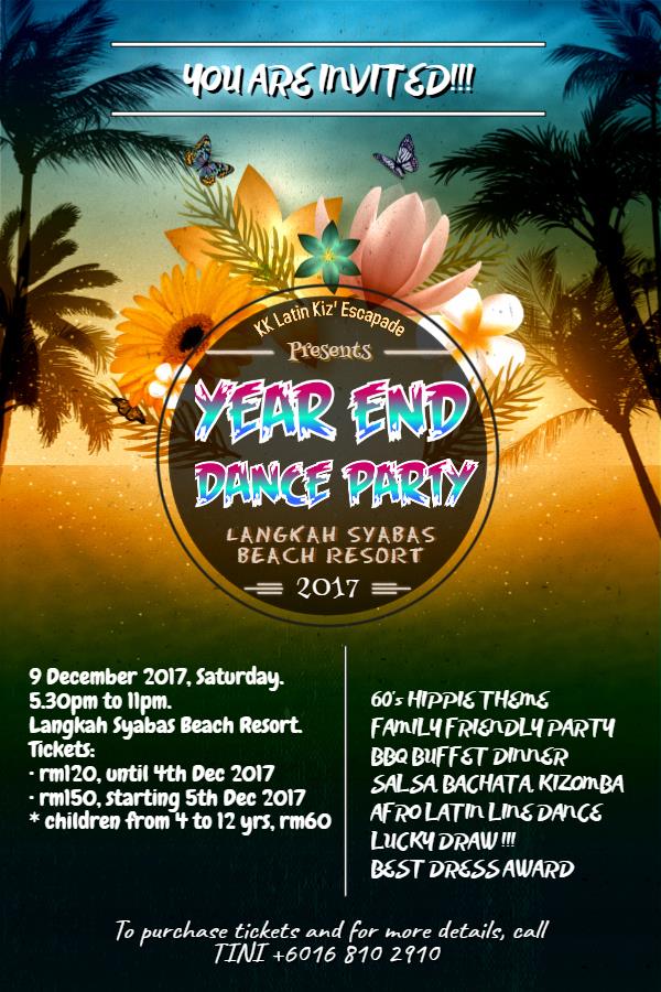 Year End Dance Party 2017 at Langkah Syabas Beach Resort