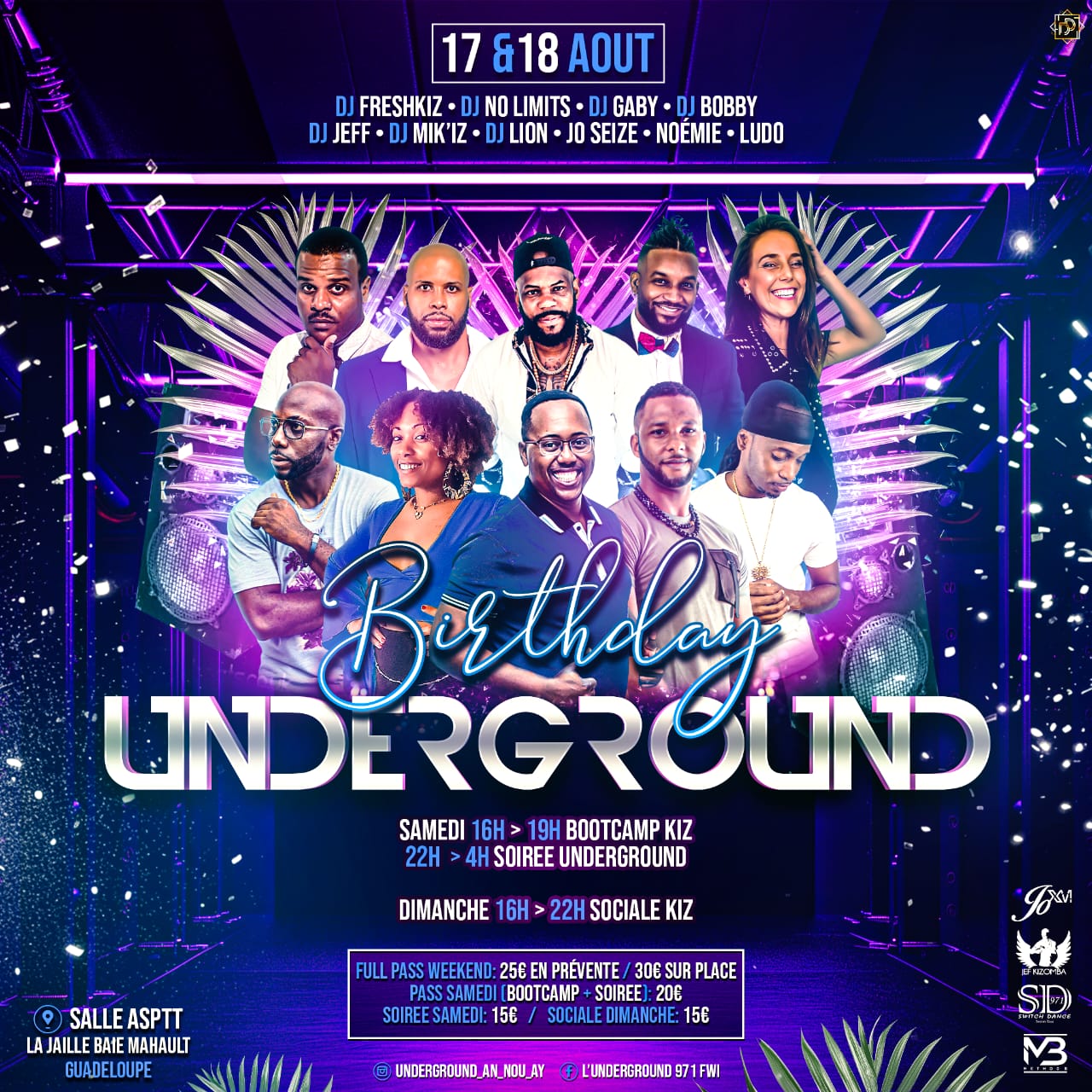 BIRTHDAY UNDERGROUND AOUT 2024