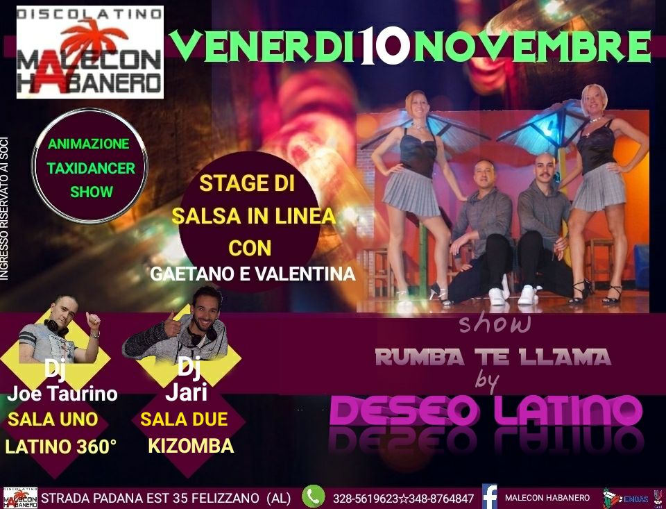 show"RUMBA TE LLAMA"by DESEO LATINO