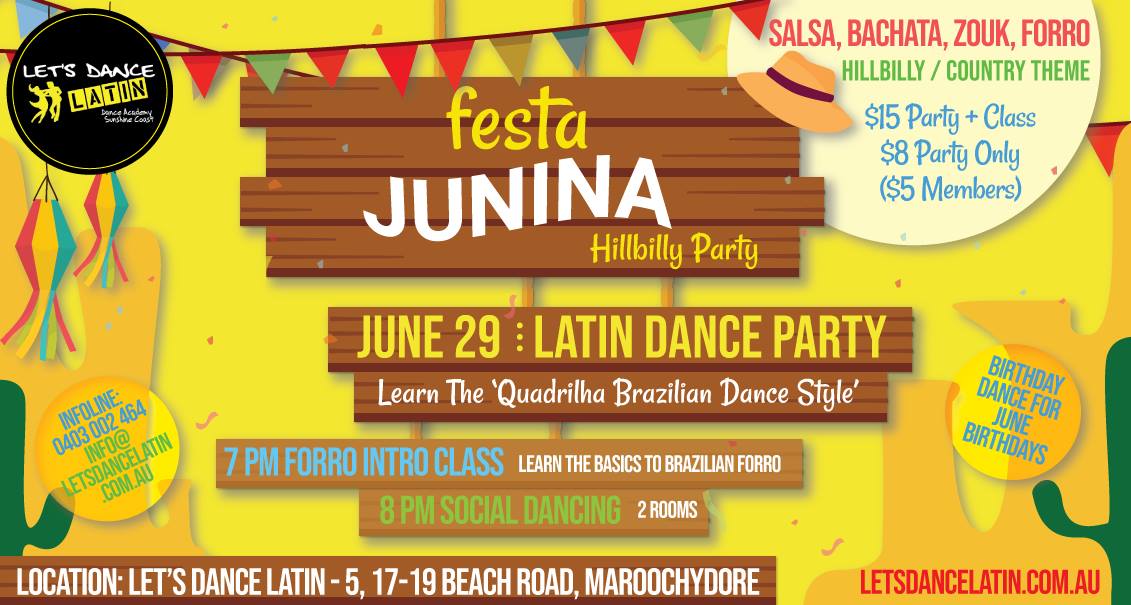 Festa Junina Hillbilly Latin Dance Party - June 29