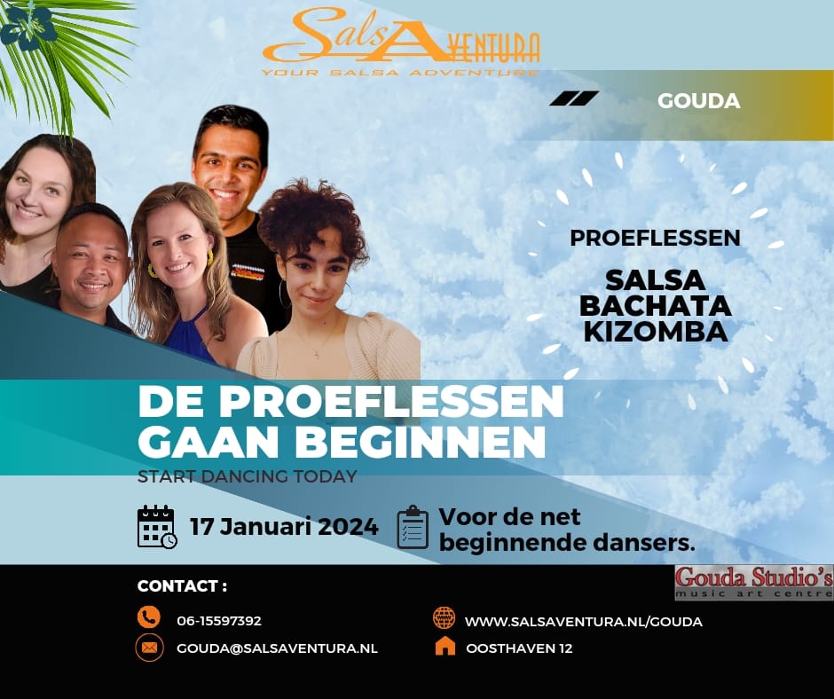 Proefles Salsa Kizomba en Bachata in Gouda