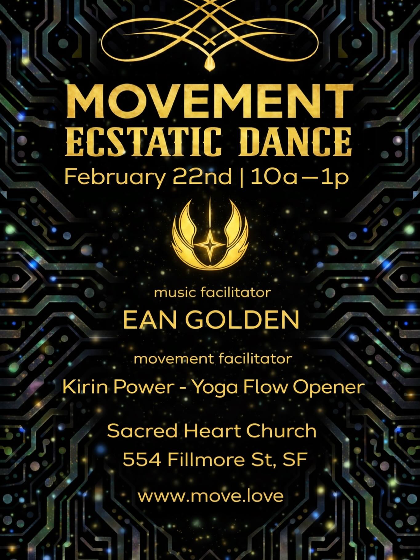 MOVEMENT Ecstatic Dance SF EAN GOLDEN