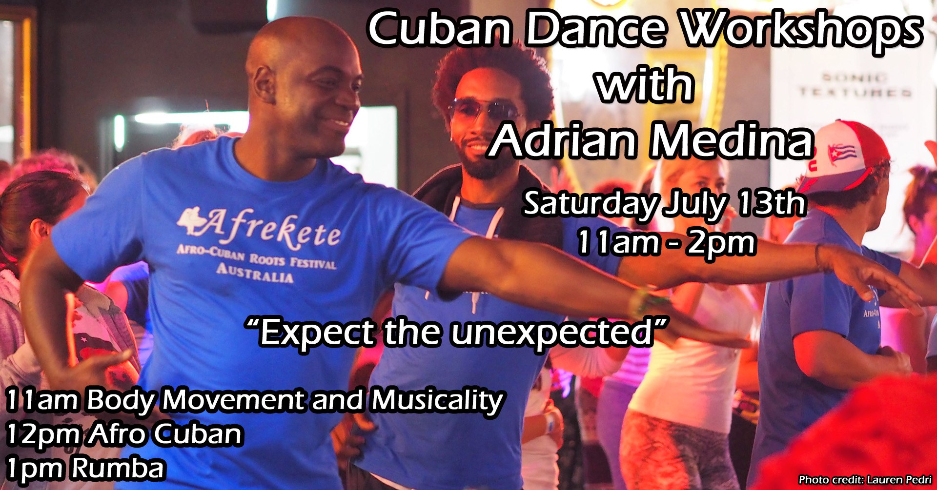 Cuban Dance Workshops with Adrian Medina