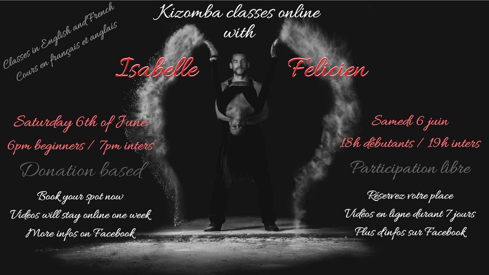 Kizomba Classes Online - Isabelle and Felicien - 06 06