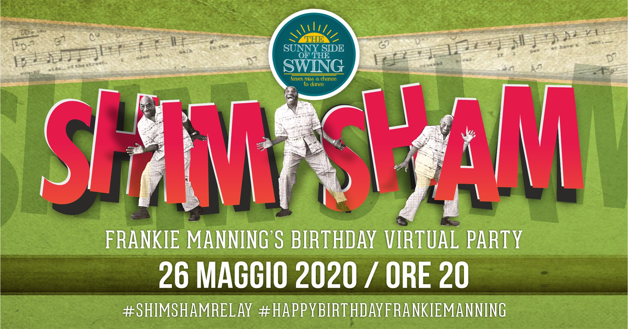 Terni Viterbo #ShimShamRelay for Frankie Manning's Birthday!