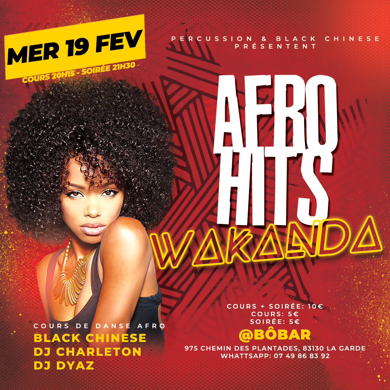 WAKANDA - Afro Hits: la soirée Afro Urban Shatta