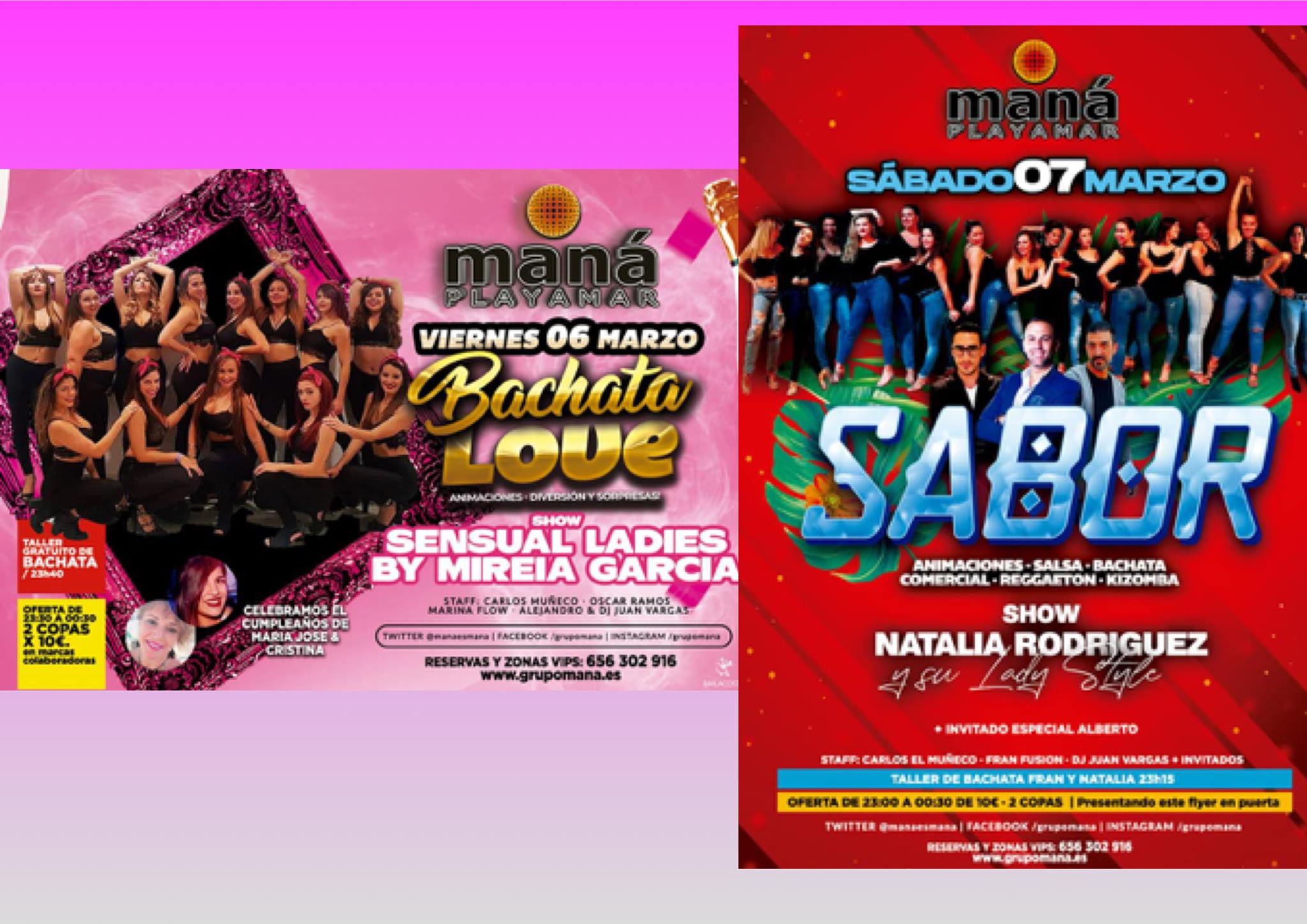 Mana Playamar fin de semana de shows!