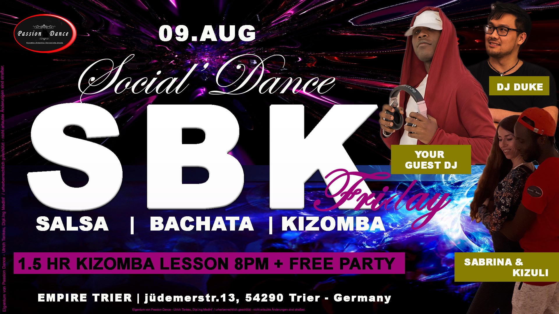 SBK Friday (Kizomba, Bachata, Salsa)