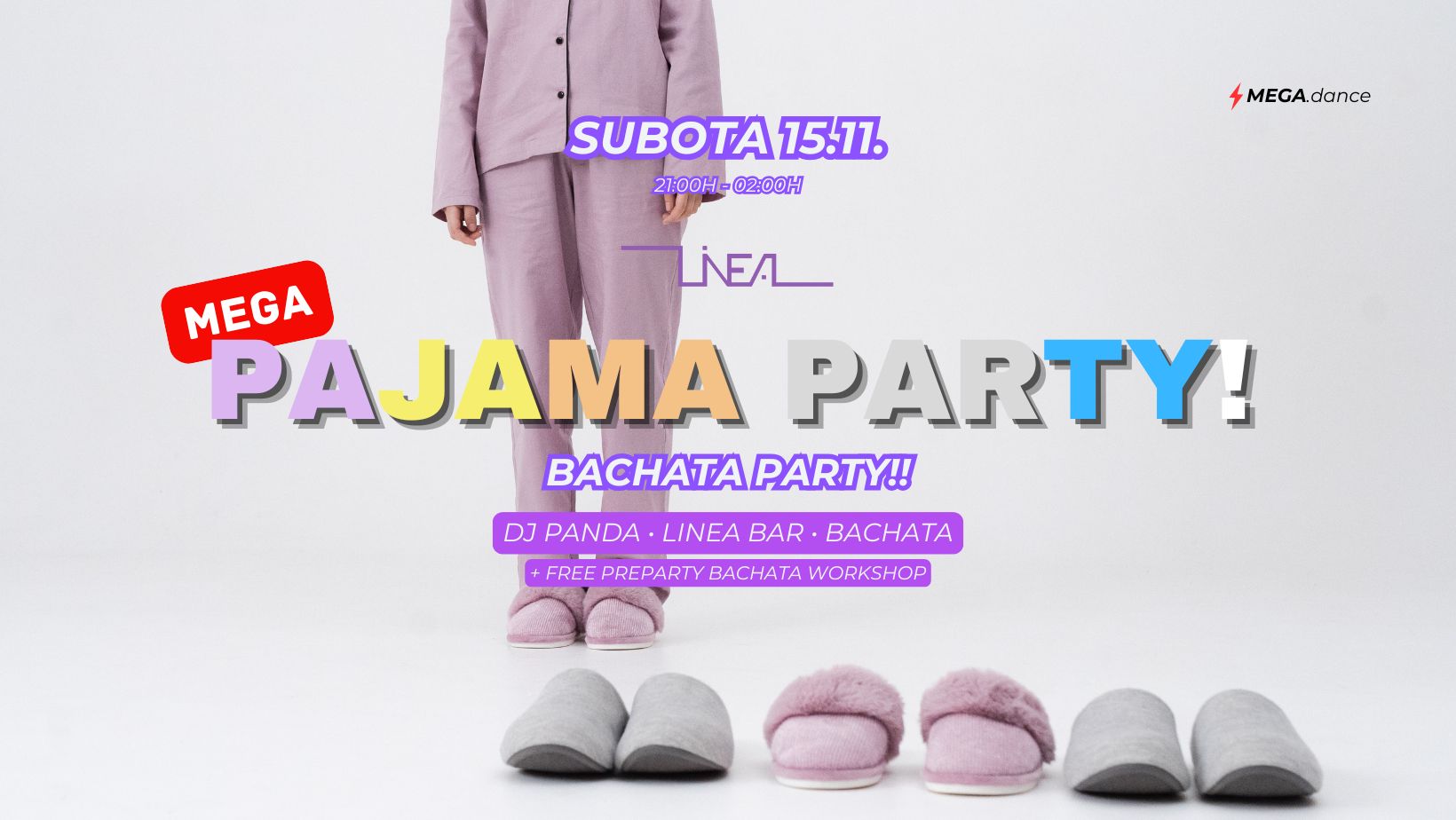 🌟 MEGA: PAJAMA PARTY! 🩷🩵 Bachata Party!! - 15.11. Subota (SATURDAY)