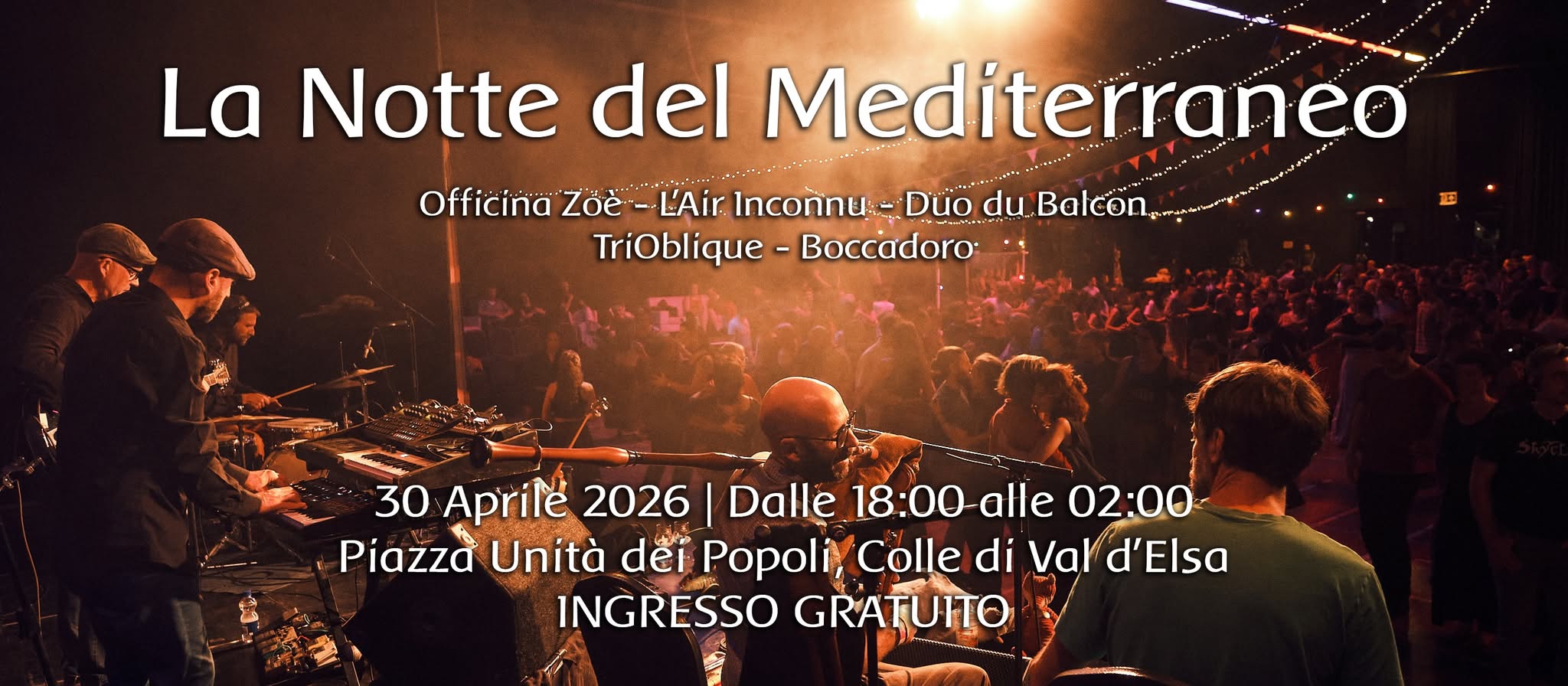 La Notte del Mediterraneo Festa a Ballo Gratuita in Piazza
