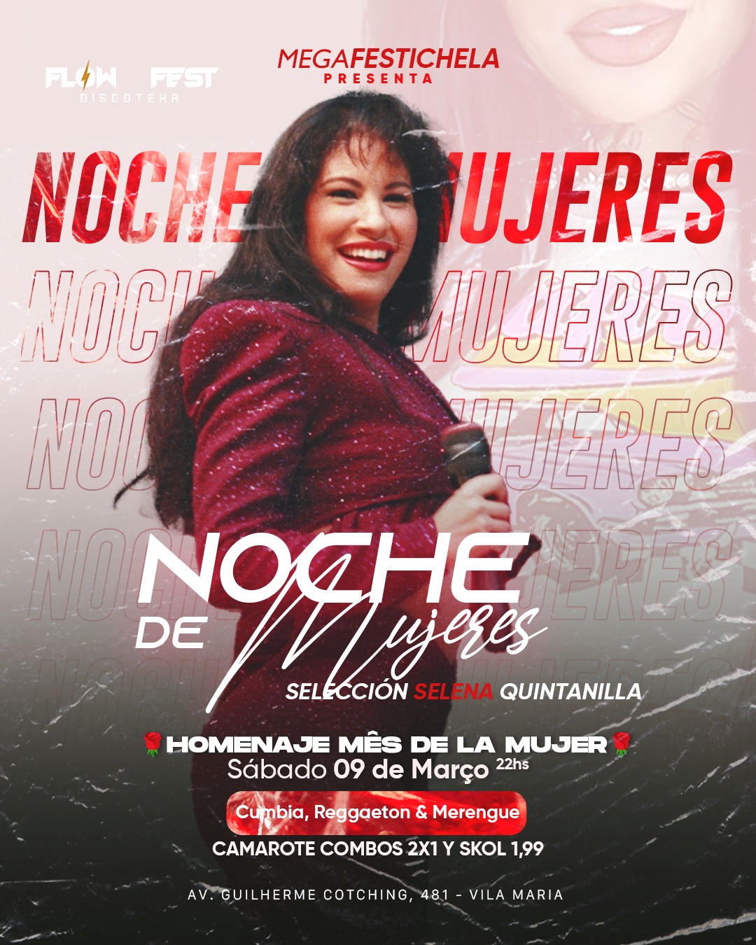 Homenaje Mรชs de la Mujer ๐น en la Discoteka Flow Fest ๐
