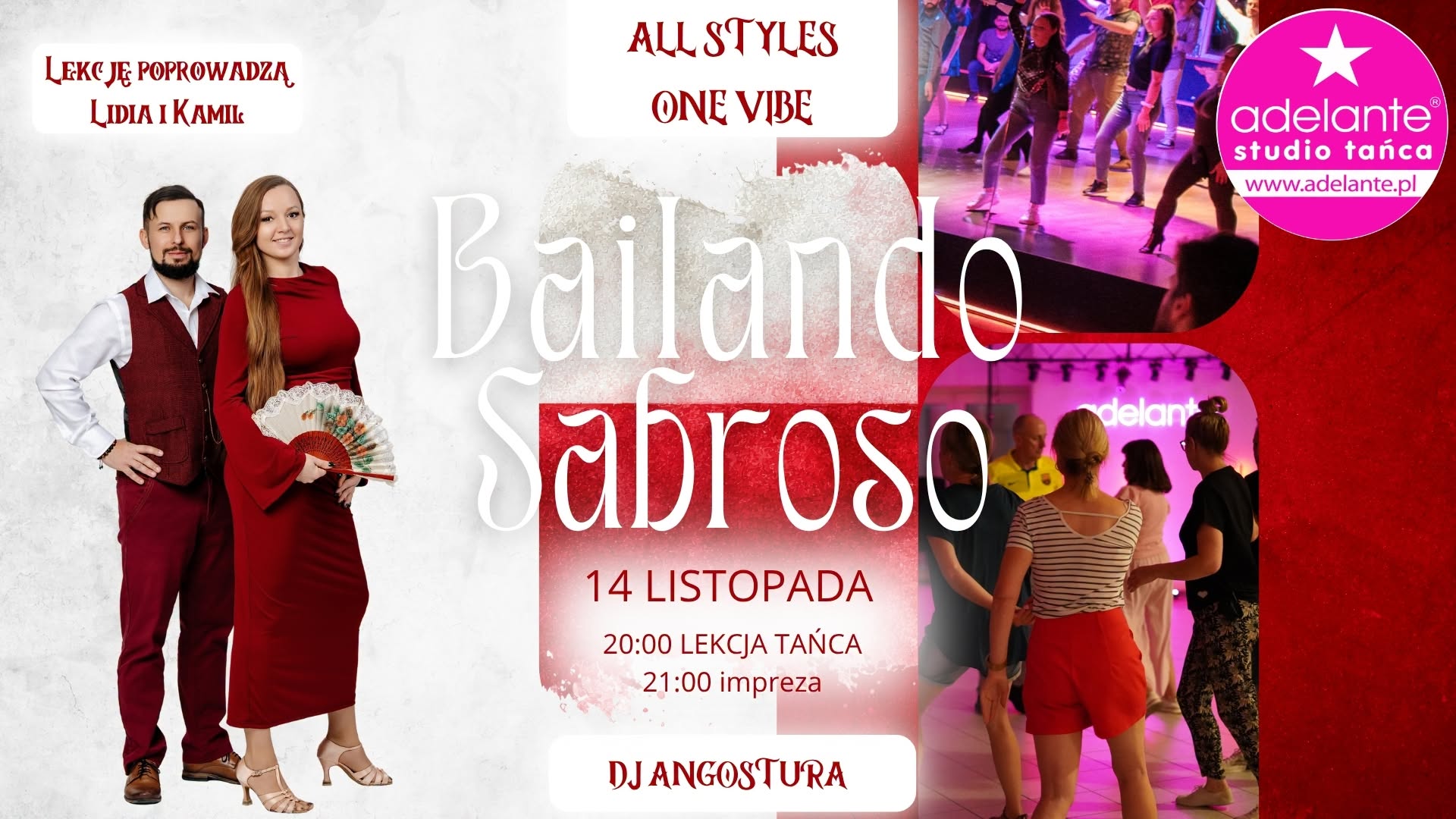 Bailando Sabroso w Adelante 14.11.2026