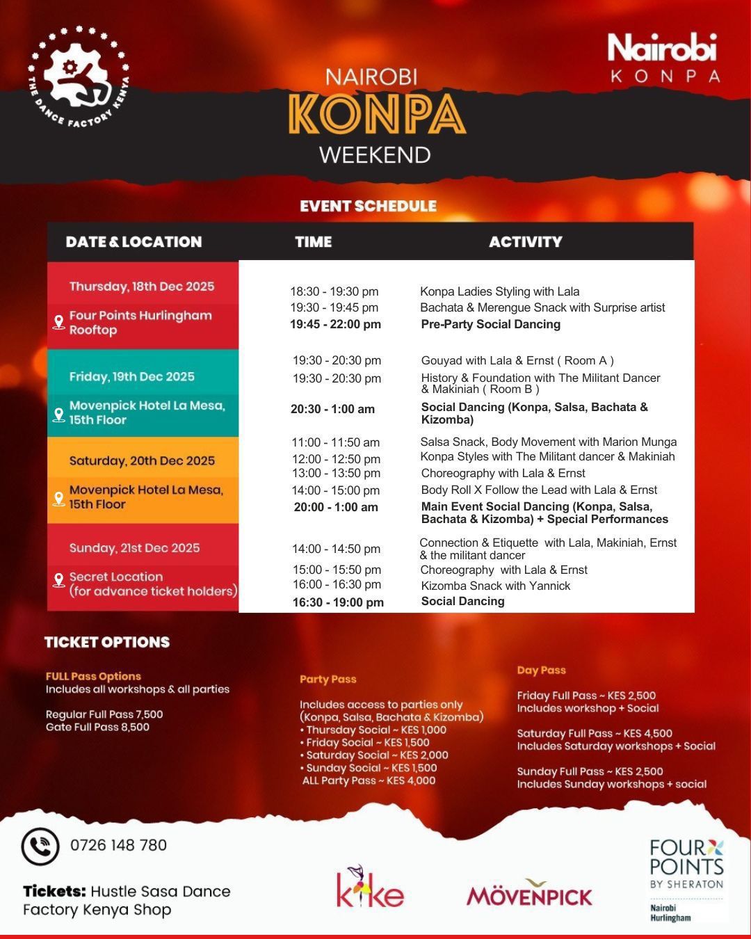 Nairobi Konpa Red and Black Party