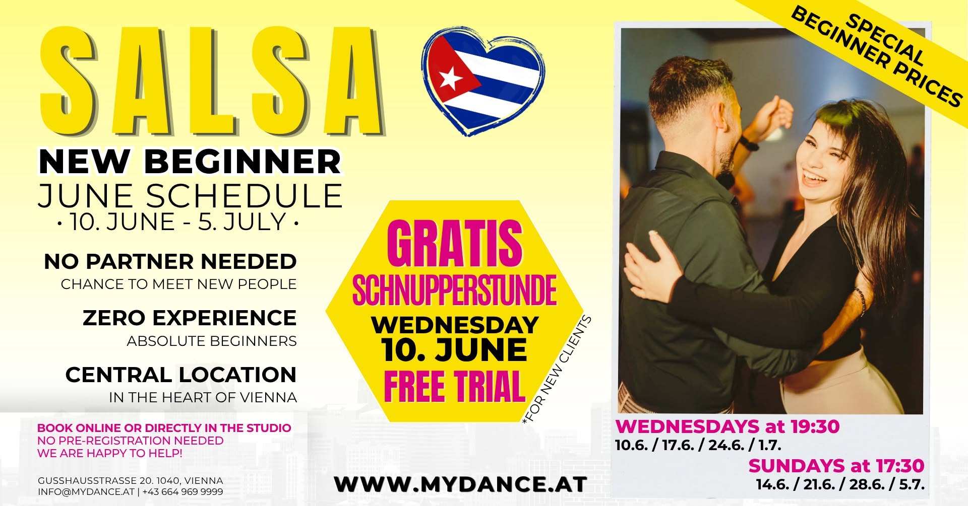 SALSA BEGINNER VIENNA JUNE Program