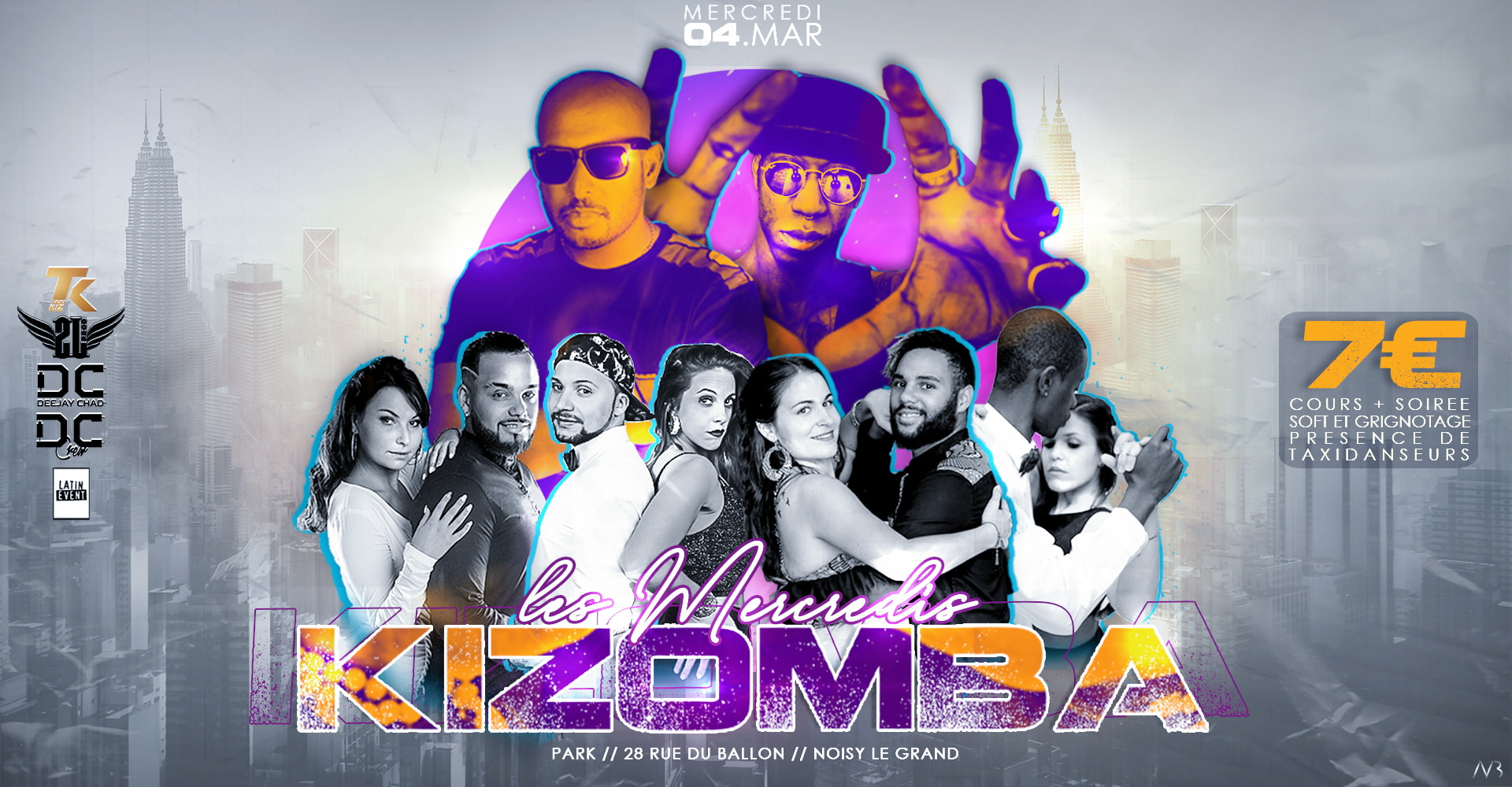Mercredi 4 Mars Kizomba Semba Urban DJ Diablo & Dee C Beats