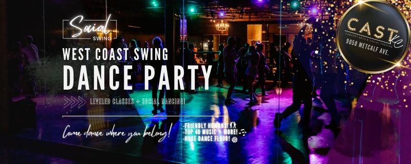 West Coast Swing Dance Leveled Classes and Dance Party!