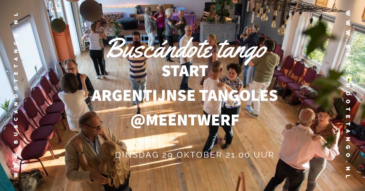 Start beginnersles Argentijnse tango @Meentwerf