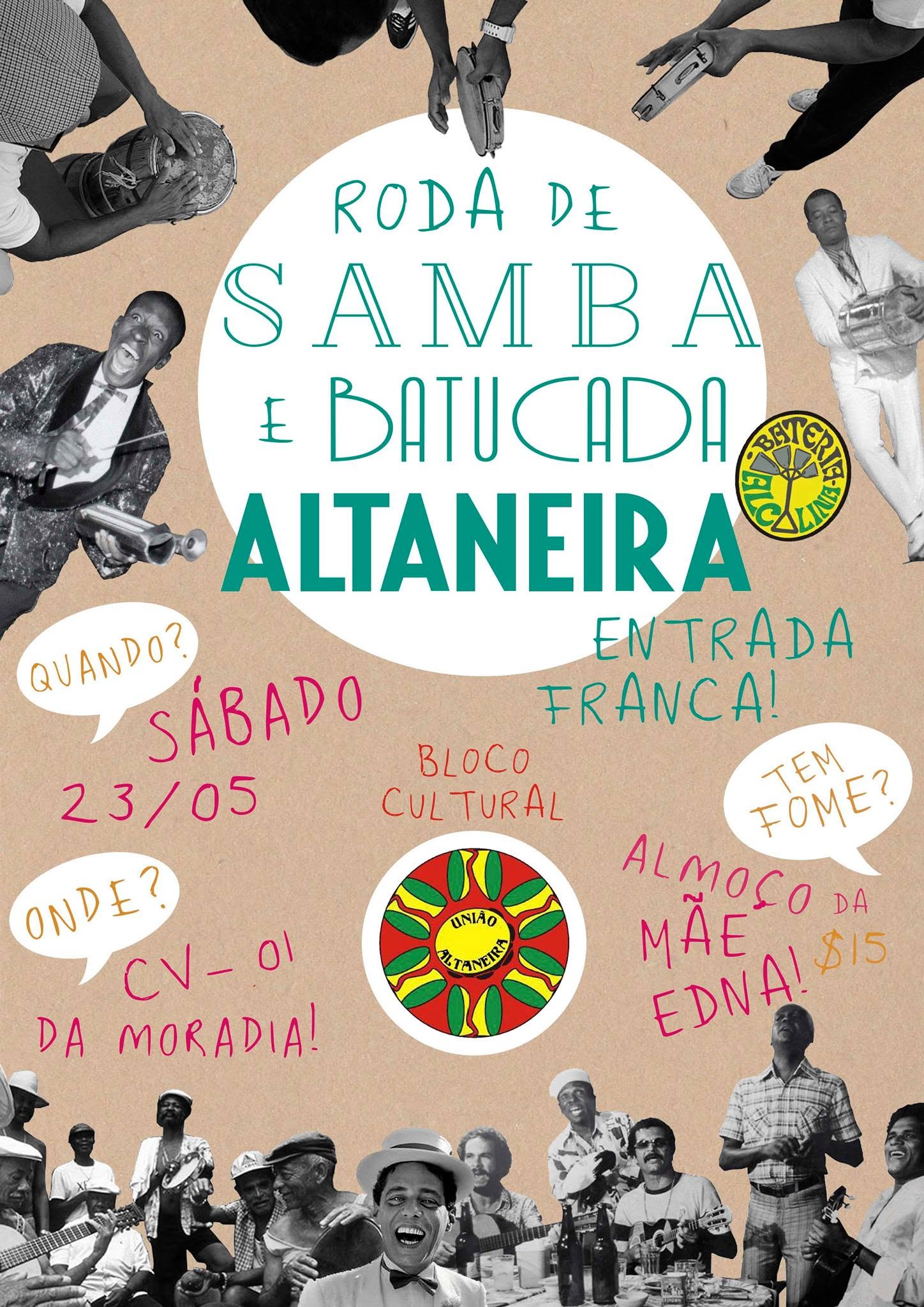 RODA de SAMBA e BATUCADA ALTANEIRA