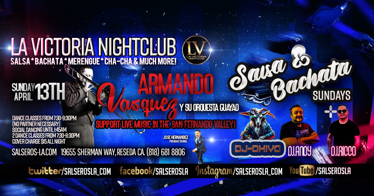 Armando Vazques y su Orquesta Guayao live at La Victoria - Classes by Cristian Oviedo