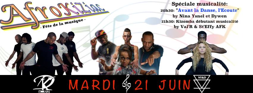 Afrokiziac, spécial Fête de la Musique avec Nina Ysnel et Dywen l'Haïtien