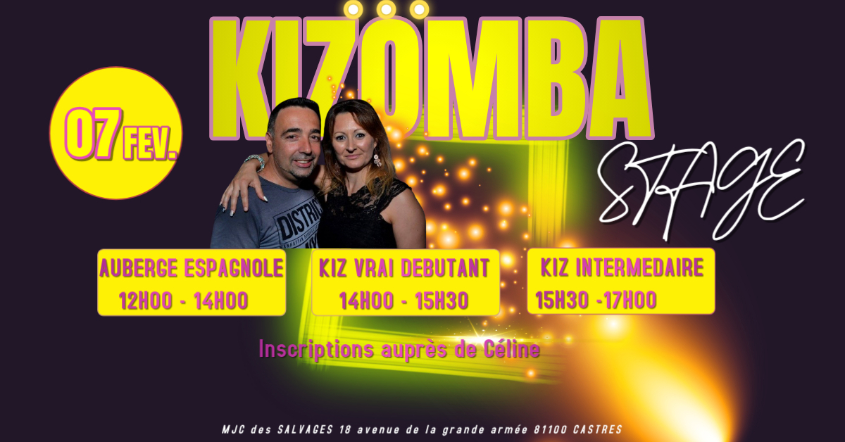 Stage KIZOMBA avec Céline et Nicolas
