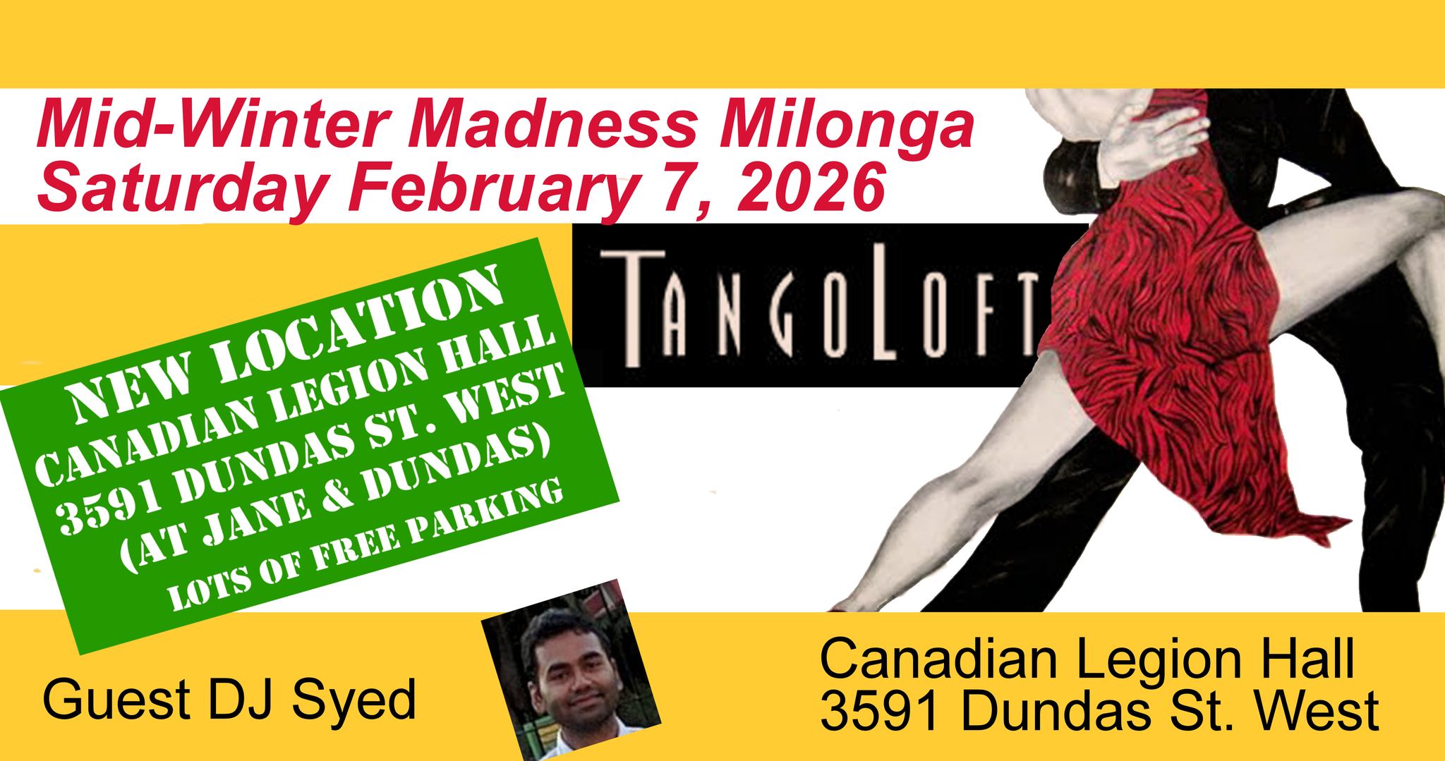 Mid-Winter Madness Milonga Feb 7, 2026