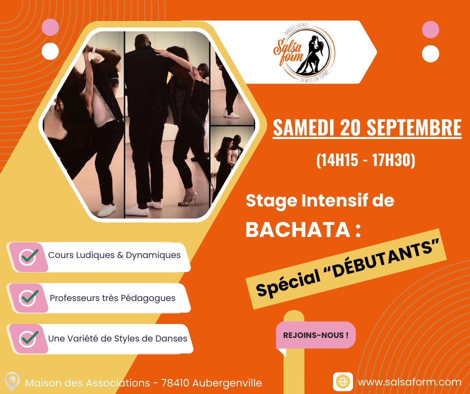 Stage Intensif BACHATA : pour les "DÉBUTANTS" !