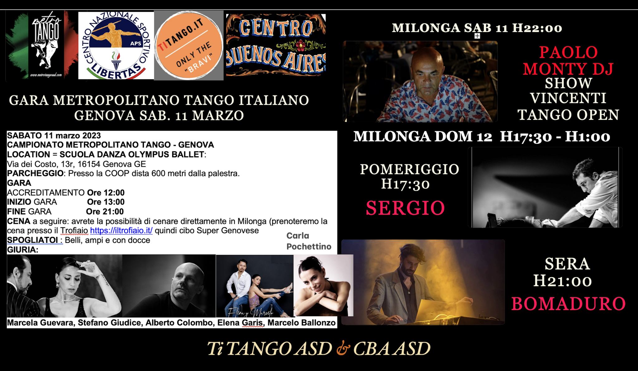 Metropolitano Tango Italia - Tappa di Genova.