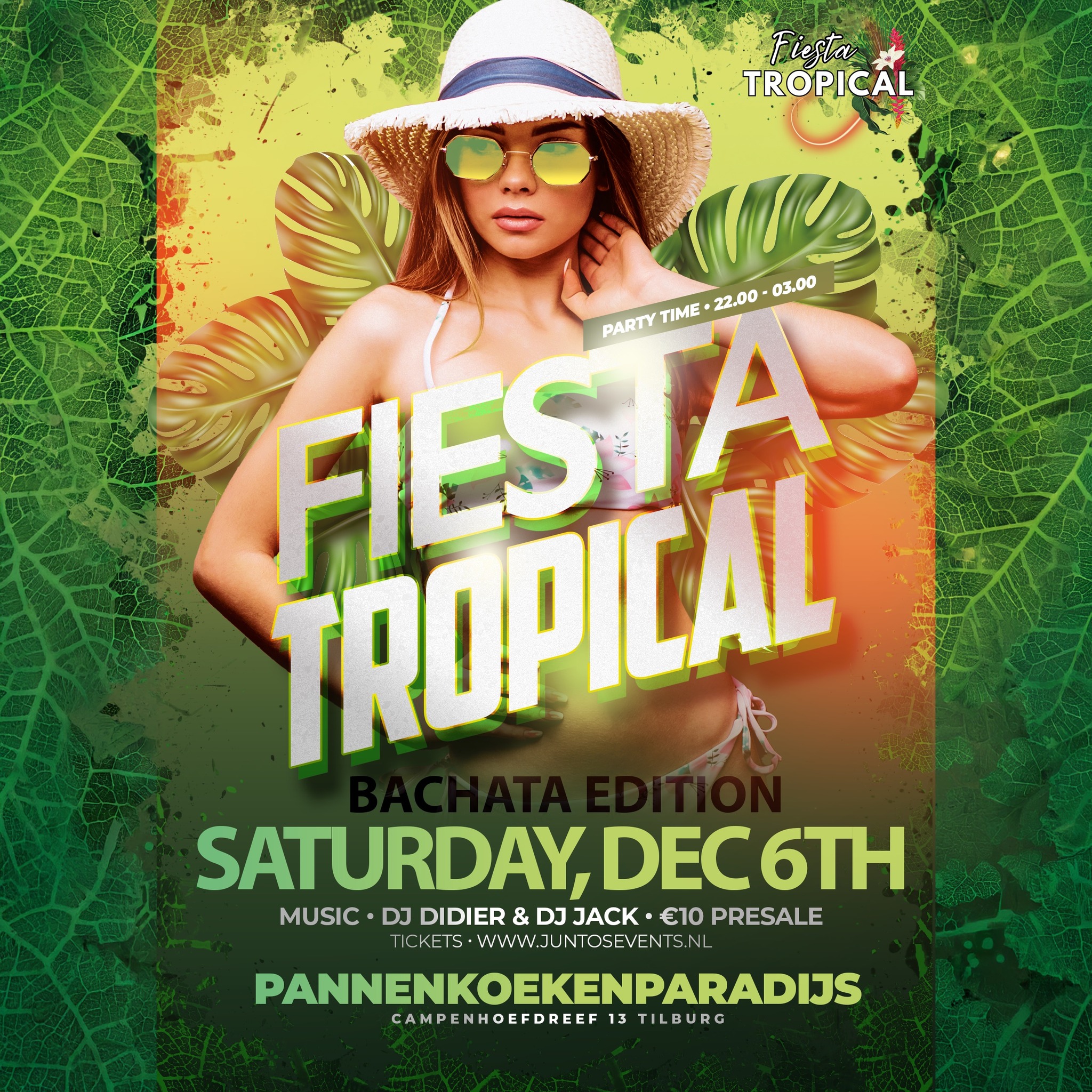 Fiesta Tropical π΄ Bachata Edition π΄ Zat. 6 Dec β’ Tilburg