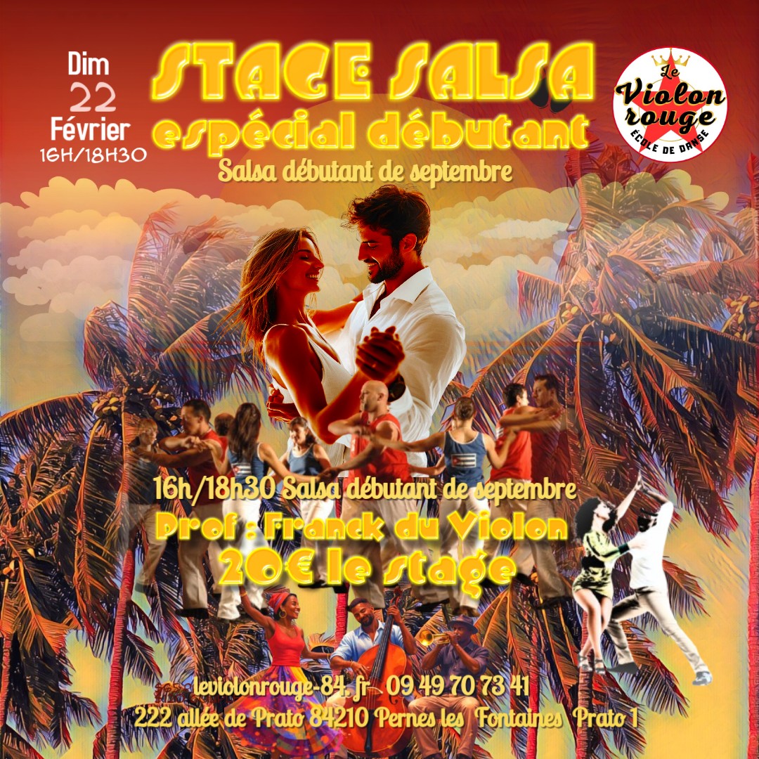 STAGE SALSA Espécial Débutant avec Franck du Violon Rouge