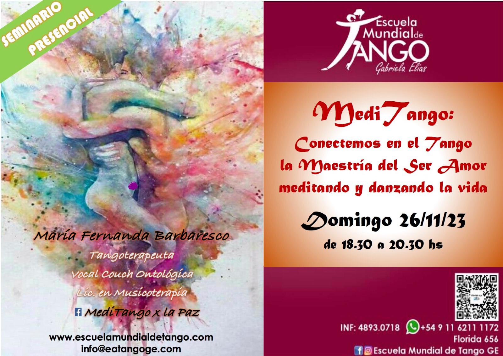 Meditango, conectar en el Tango, la Conciencia de Unidad danzando la vida en Amor y plenitud! 💞☯️♾