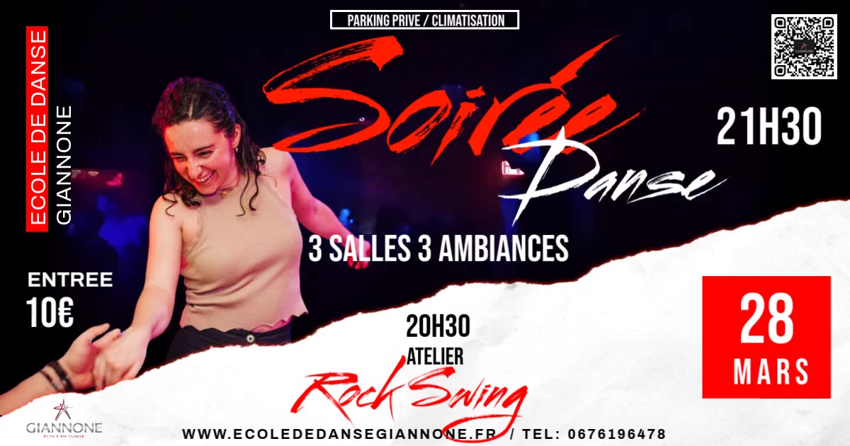 SOIREE 3 SALLES 3 AMBIANCES Giannone école de danse
