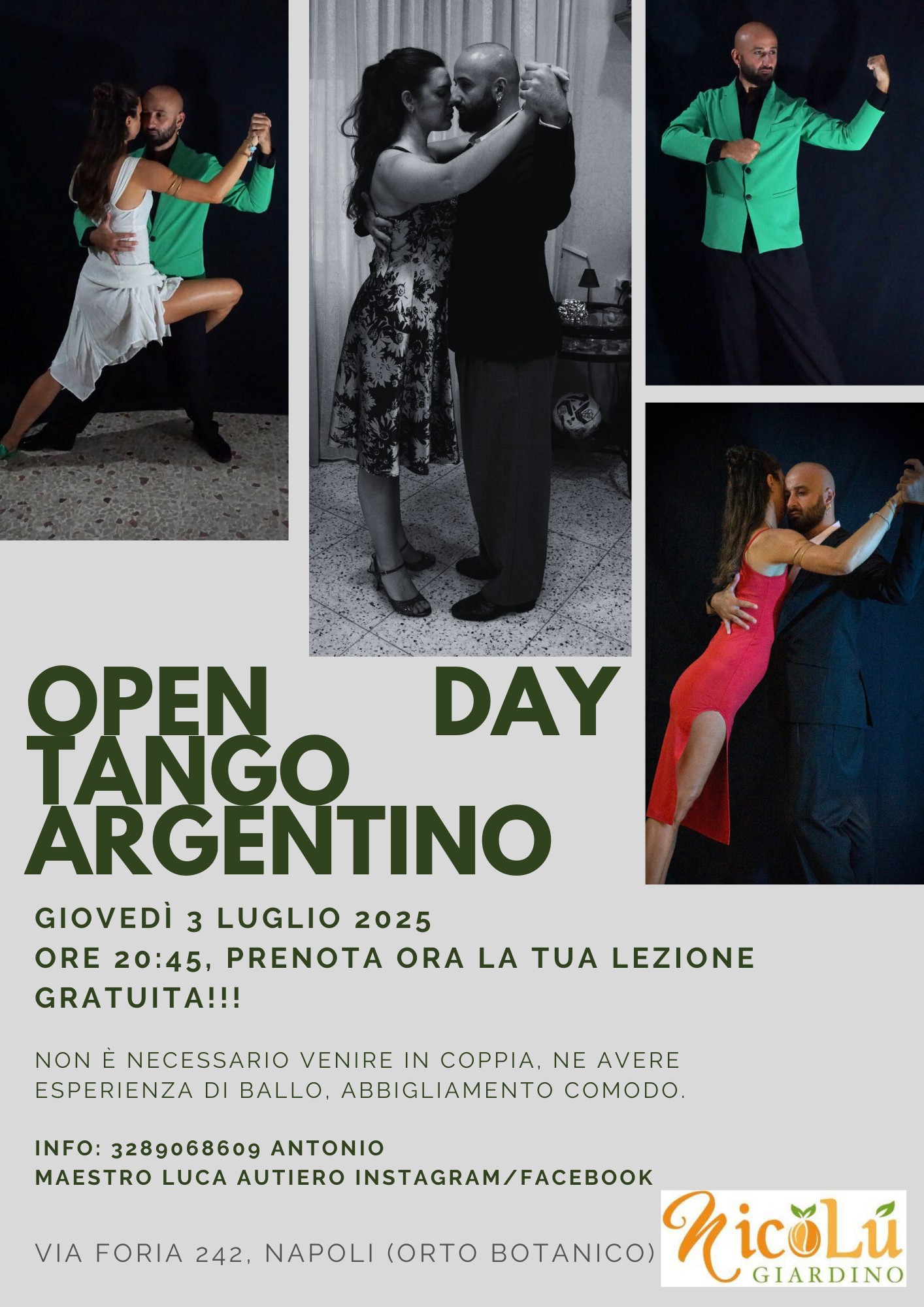 Tango Argentino a Napoli, lezioni gratuite per tutti i livelli