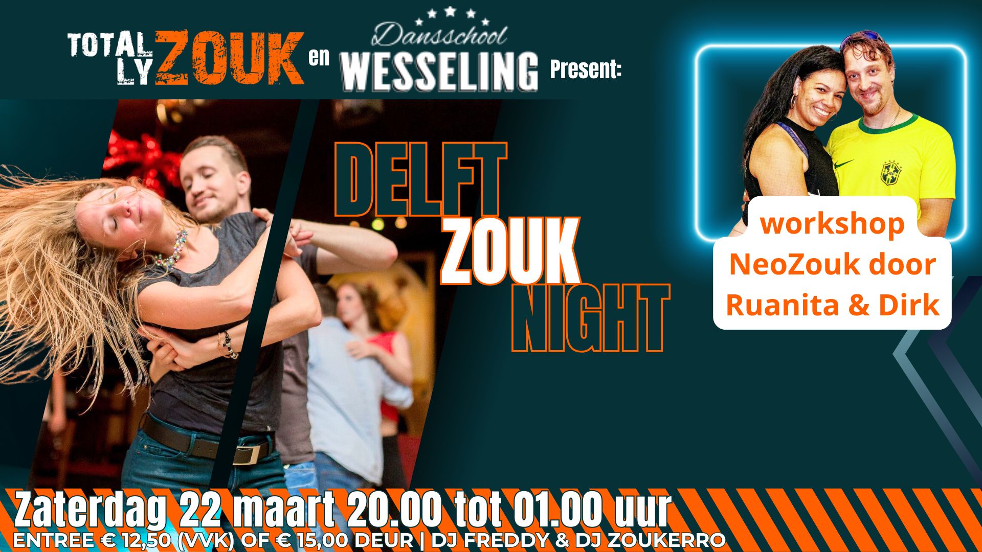 22 03 Delft Zouk Night met workshop NeoZouk door Ruanita & Dirk