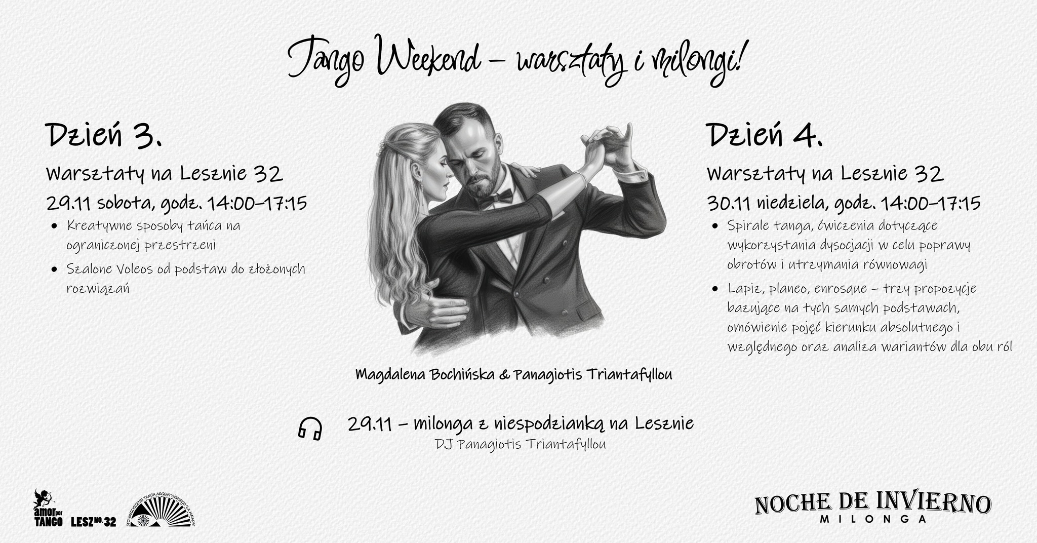Tango Weekend! Warsztaty Tanga z Magdalena Bochińska & Panagiotis Triantafyllou!