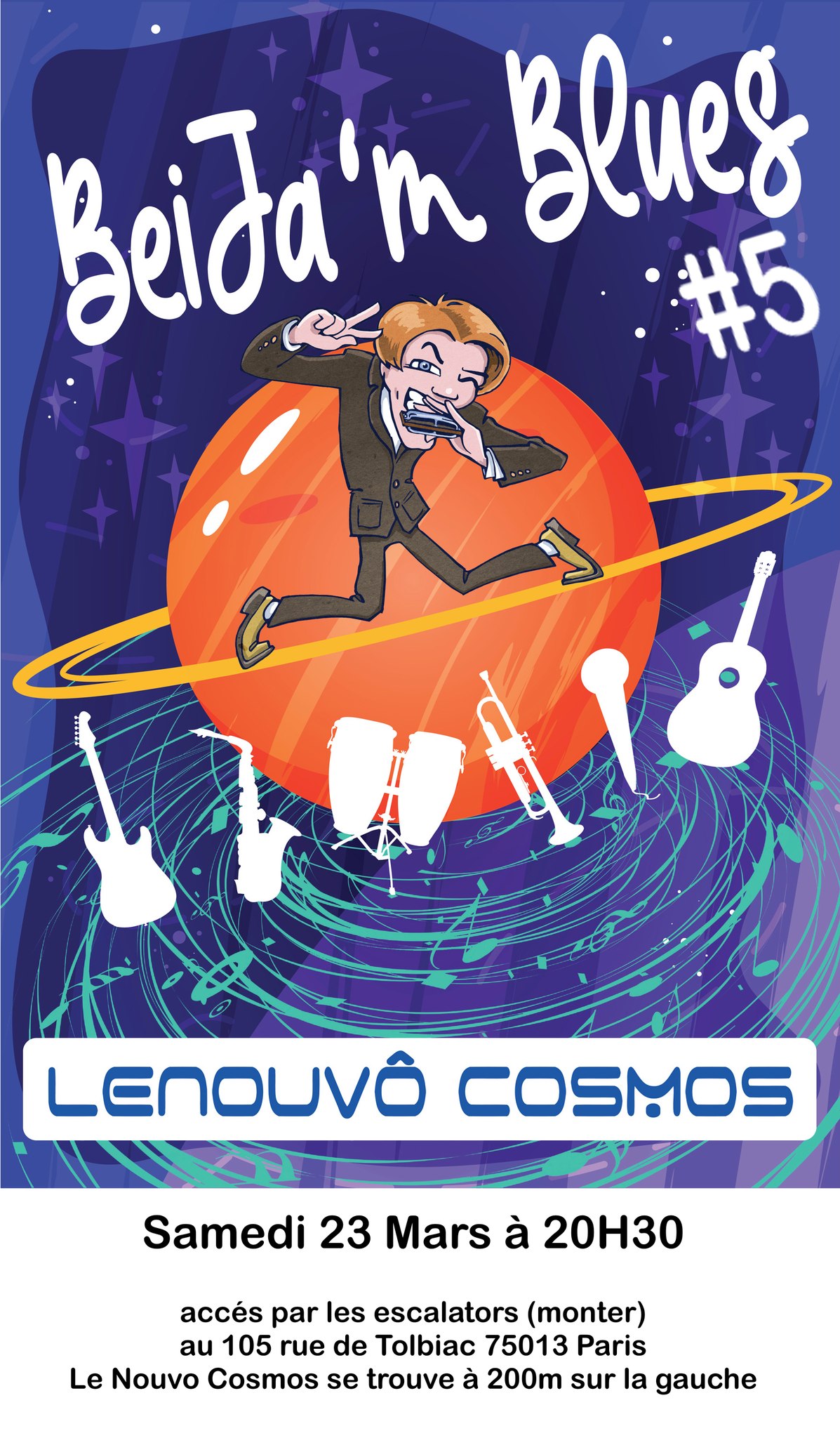 *BeïJa'm Blues #5 @Lenouvô Cosmos - Blues Funk Jazz & Swing*