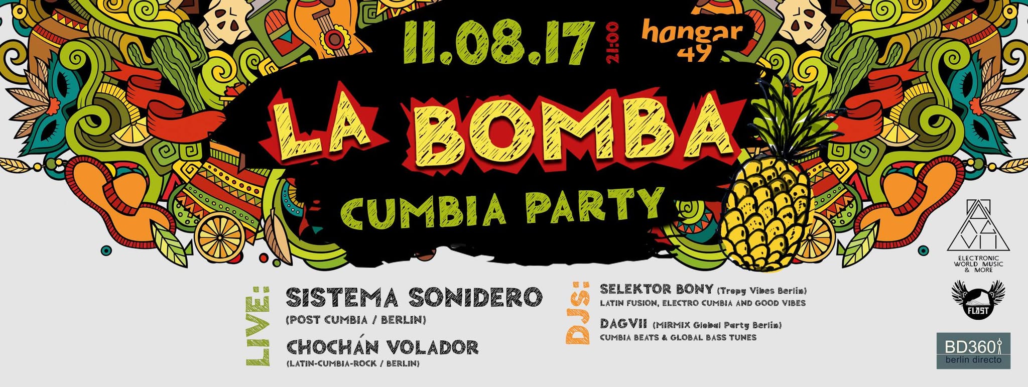 La Bomba Cumbia Party w. Sistema Sonidero, Chochán Volador + DJs