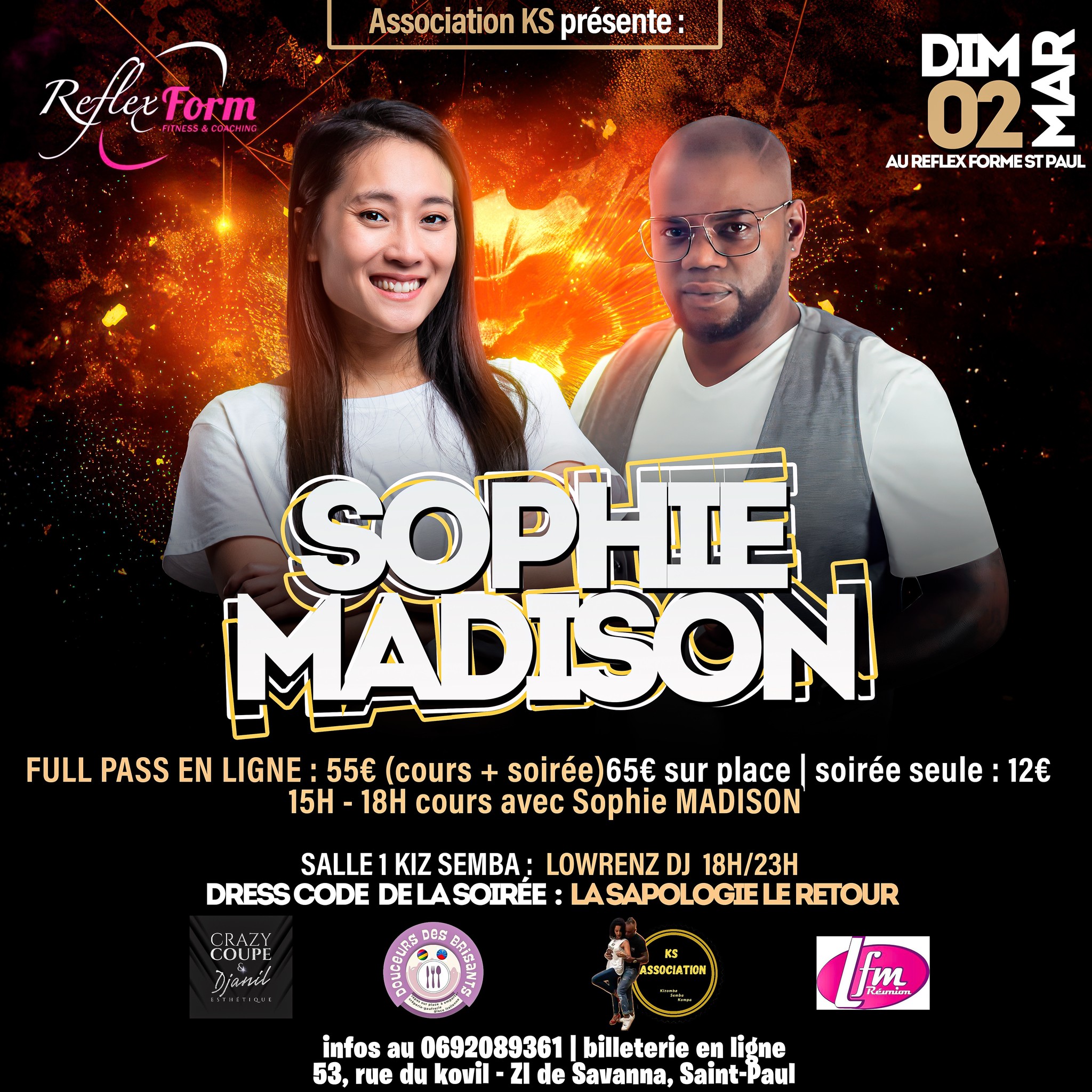 SOPHIE MADISON A LA REUNION