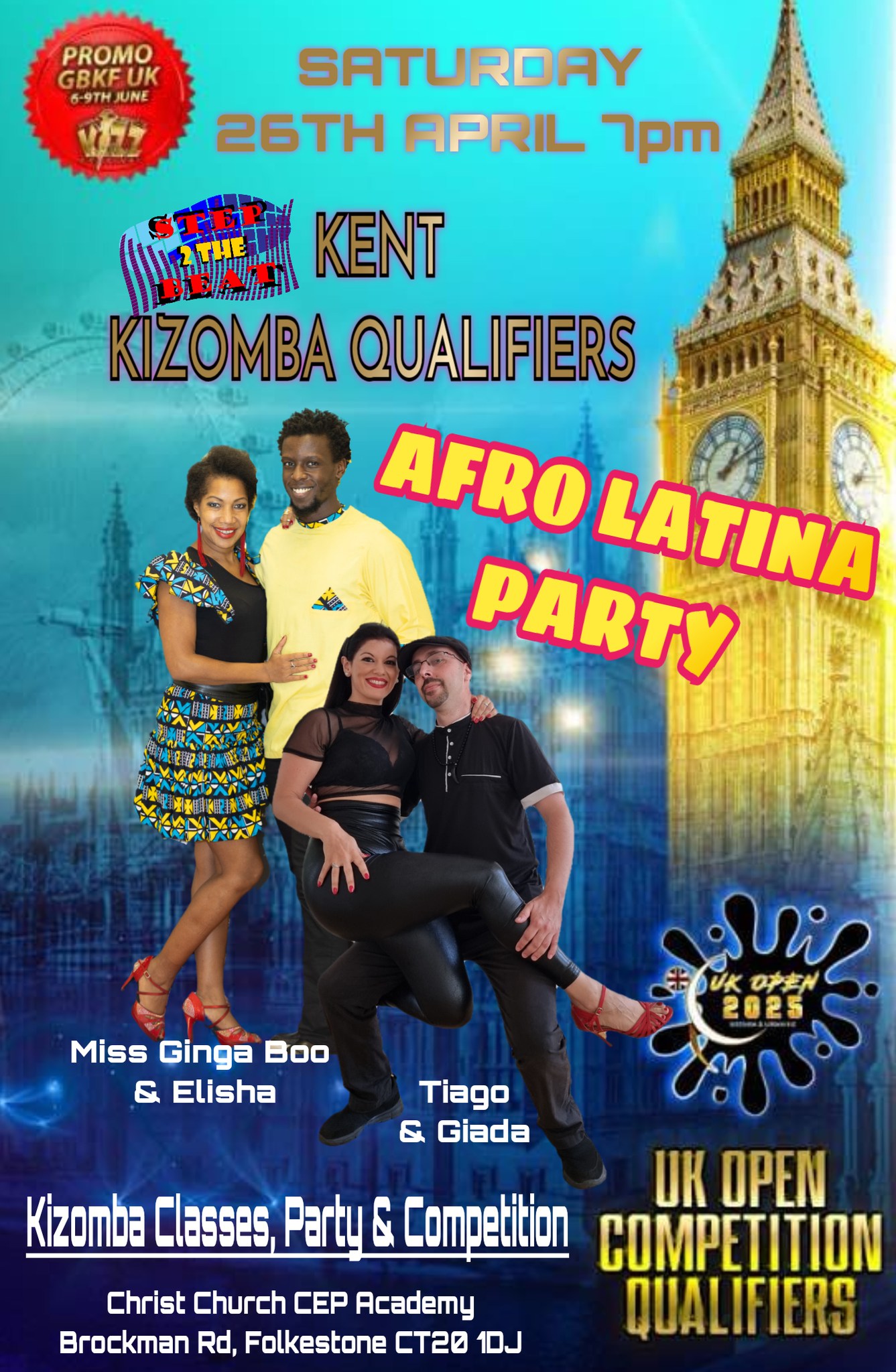 Afro Latina Party - April Kizomba Open Champioship Kent Qualifiers