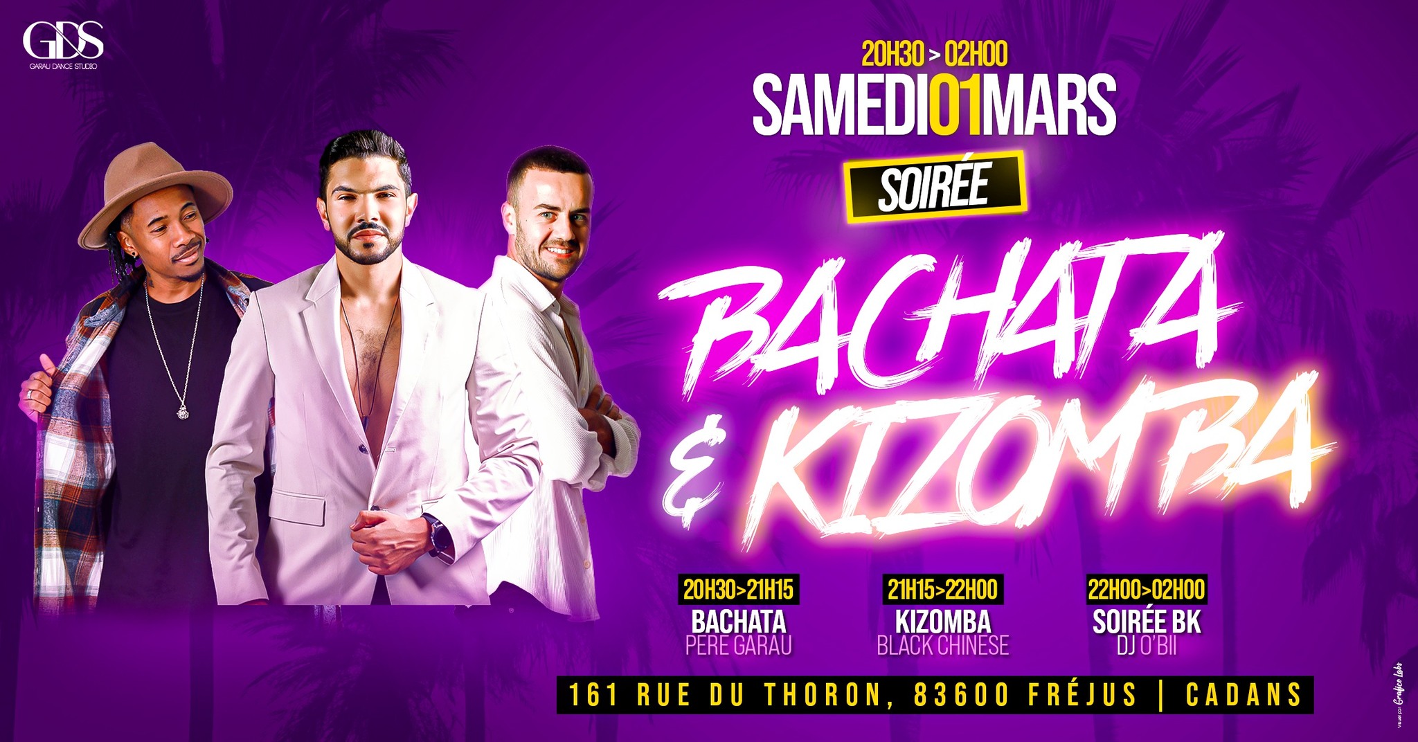 SOIRÉE BACHATA & KIZOMBA 60% Bachata + 40% Kizomba