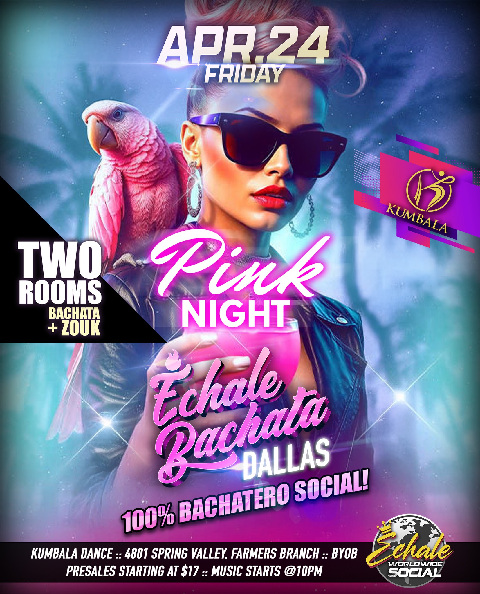 Echale Bachata & Zouk Social - PINK NIGHT