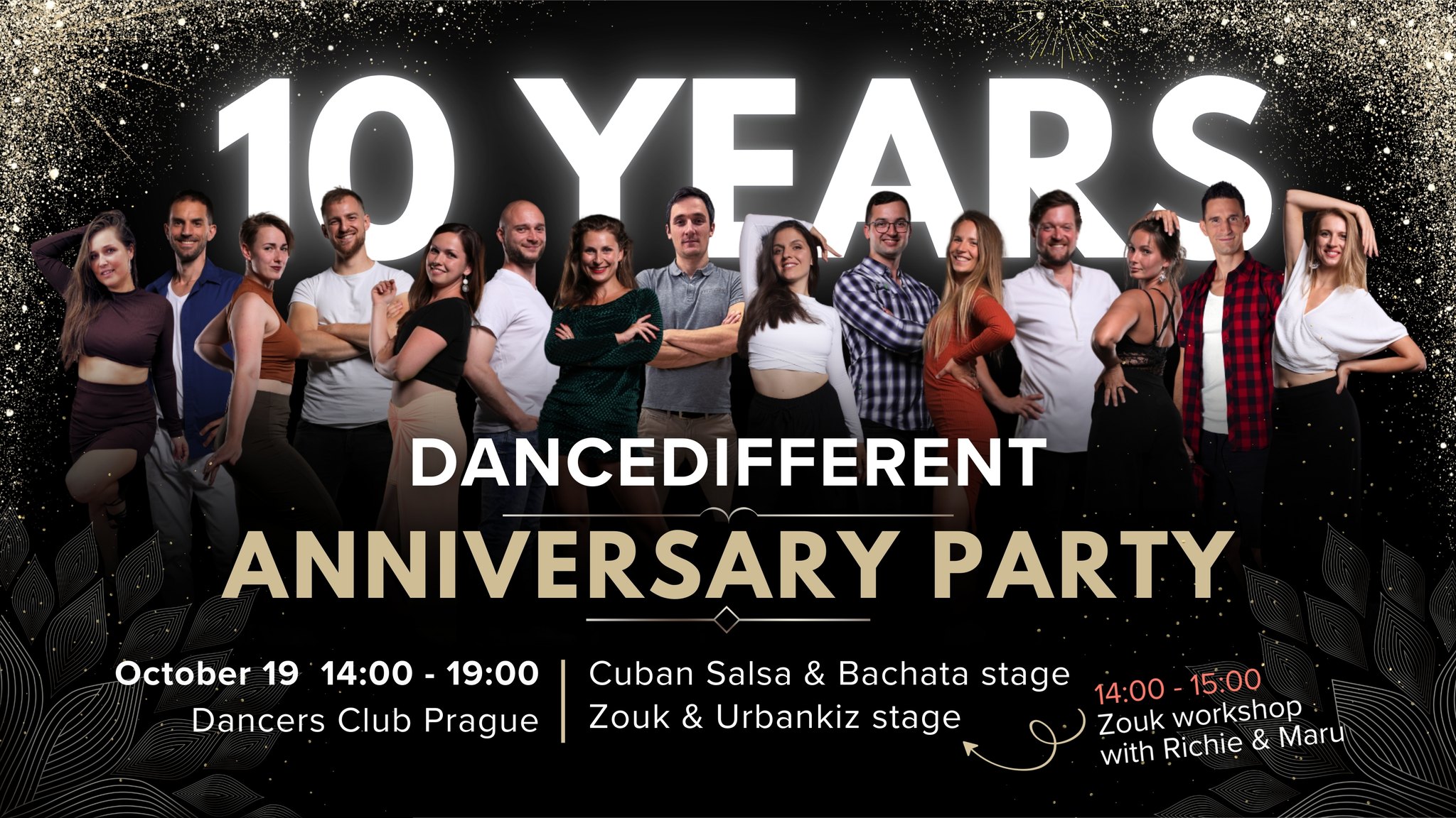 DanceDifferent 10th Anniversary Party Cuban Salsa-Bachata-Zouk-UrbanKiz