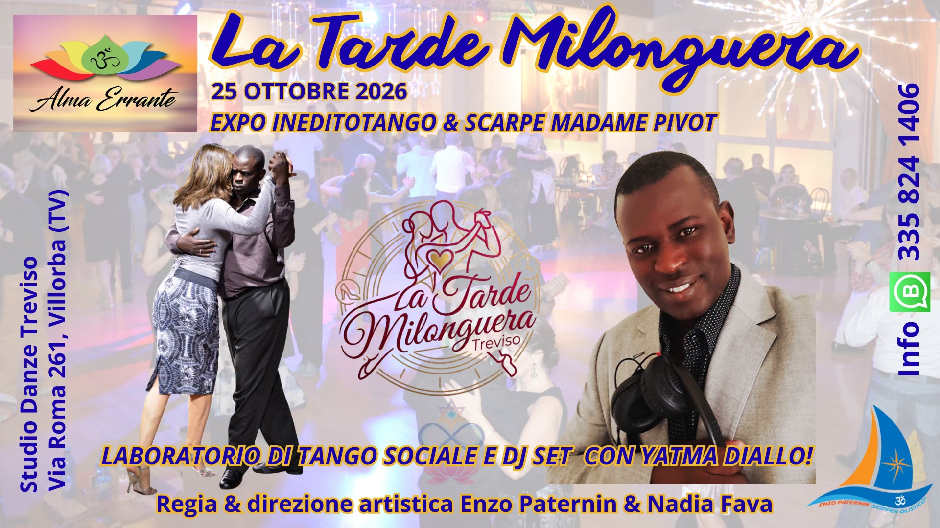 La Tarde Milonguera con Yatma Diallo in consolle e laboratorio di tango sociale.