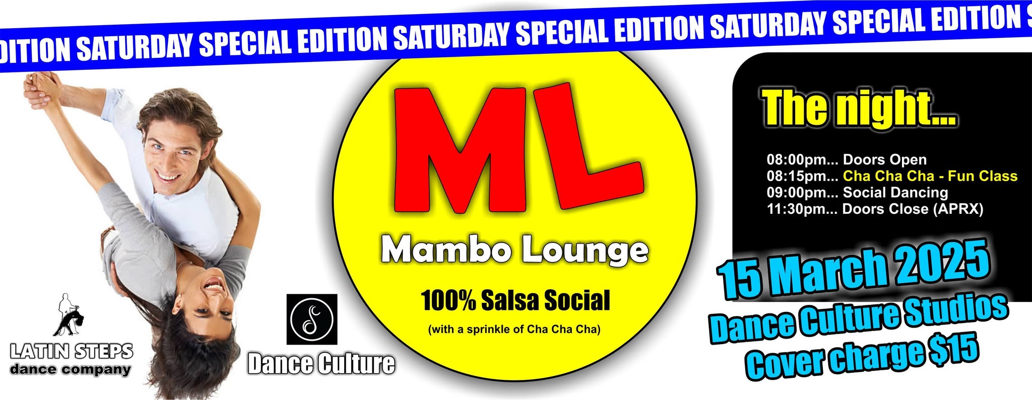 Mambo Lounge 100% Salsa Party Special Saturday night edition
