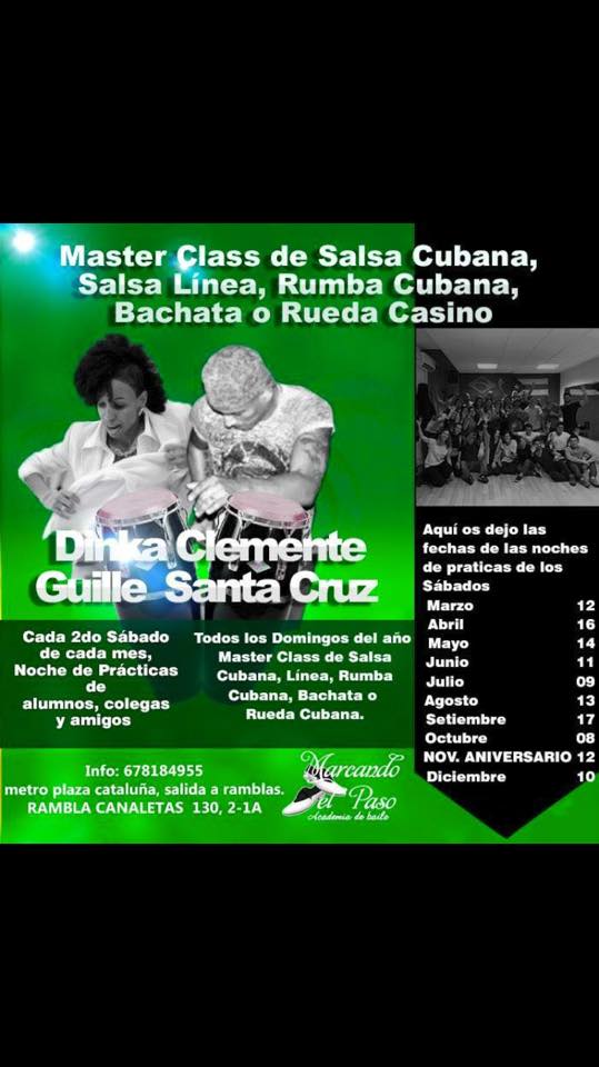Sábado 12 Master Class y baile social
